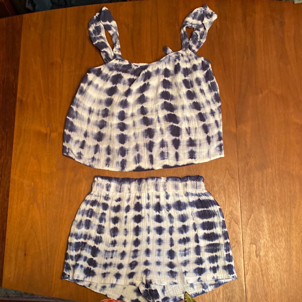BB Dakota Tie Dye Tank Shorts Set